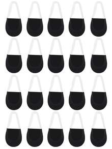 1/5/10 Pairs Women's Soft Comfort Invisible Socks Ultra-Thin Breathable Lightweight Non-Slip Low Cut Half Foot Boat Socks - Multicolor - View 16