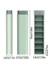 1PC Upgraded 7-Day Pill Organizer, Daily Pill Box, Travel Essential Pill Box, Can Hold Vitamins, Medicines, Pills And Supplements, Wishing You To Always Maintain Good Health. - Multicolor - View 5