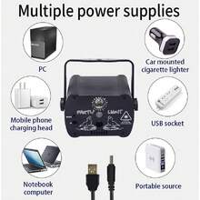 Party Lights DJ Disco Lights Multi-Mode Voice-Activated Shock Lights Strobe Stage Light Projectors Used For Home Indoor And Outdoor Parties Birthday Decorations Club Dancing Karaoke Halloween Christmas Shows - USB Plug-in Version - View 10
