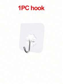 1pc Black & White Multi-Function Storage Hook Rack - Space-Saving Plastic Design With Hooks For Hats, Bags And Towels, Suitable For Dorm, Bedroom, Closet - Max Load 1kg - Multicolor - View 9