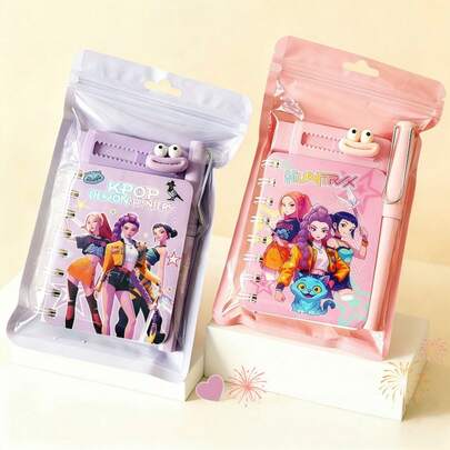 1pc K-Pop Watercolor Coloring Book Cartoon High-Value K-Pop DIY Coloring Book Set