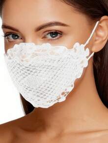 女士性感蕾丝面罩，可调节耳带，美观性感，可水洗重复使用。我们的蕾丝面罩采用轻盈的聚酯纤维制成，确保透气性。 - 彩色 - 查看 9
