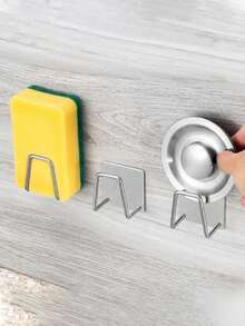 Bộ 1/2 giá đựng miếng bọt biển rửa chén, giá đỡ bọt biển nhỏ có keo dính chắc chắn, bền bỉ, thích hợp cho bàn chải và bọt biển, giá đựng đồ dùng nhà bếp bằng thép không gỉ chất lượng cao, chống gỉ, chống thấm nước và nhanh khô, quà tặng Ngày của Mẹ, quà tặng cho mẹ - Nhiều màu - Xem 13