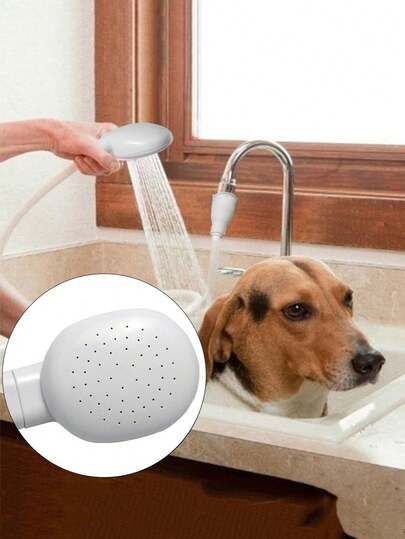 1pc Sink Spray Rubber Hose Portable Sink Hose Faucet Sprayer Shampoo Sprayer Handheld Faucet Shower For Pets,Bathing Baby,Washing Hair,Rinsing Vegetables