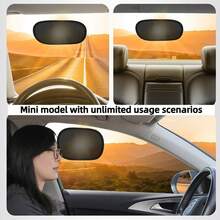 2pcs/Set Summer Car Mini Sun Shade, Static Cling No Trace, Car Side Window Sun Visor Sunshade - A - View 4