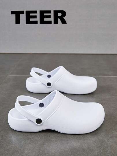 Giày đầu bếp màu đen chống mùi hôi, unisex, nhẹ, chống dầu, thích hợp cho nhà bếp khách sạn, tiệm cắt tóc, v.v. Giày đầu bếp chuyên dụng màu trắng cho nhà máy thực phẩm. Giày lau chùi đế mềm màu đen, mũi bảo hộ, quai hậu, thích hợp cho nhà bếp khách sạn, quán ăn.