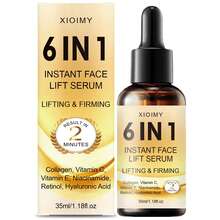 Xioimy 35毫升 6合1 面部保湿紧致精华液，蕴含胶原蛋白、维生素C&E、烟酰胺、视黄醇、透明质酸，滋养所有肤质，令肌肤光滑、水润、细腻。 - 透白色 - 查看 11