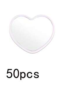 1个/5个/10个/20个/50个装 心形小镜子，学生便携镜，旅行口袋镜，心形化妆镜 - 彩色 - 查看 21