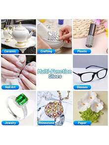 1/2/5支装 B7000 胶水 头饰胸针首饰胶水 镶嵌粘合剂 钻石首饰耳钉吊坠强力粘合剂，适用于DIY手工制作 - / - 查看 6