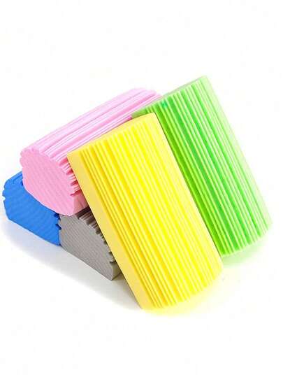 1pc Reusable Cleaning Sponge Scrubber - Suitable For Cleaning Blinds, Glass, Baseboards, Vents, Mirrors, Window Tracks And Crevices