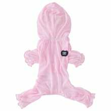 宠物服装、狗狗服饰、猫咪网眼防蚊四脚裤、英伦风四脚小动物服装、狗狗运动服、宠物套装、欧美新品、春夏新款休闲家居服、牵引扣服装、防晒服、宠物网眼透气套装 - 淺藍色 - 查看 4