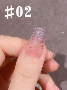 Mec 12ml 日本梦幻钻石闪粉凝胶指甲油，12 色春夏限量透明凝胶，精致全息闪光粉色、蓝色、金色、银色，UV/LED 可卸除，防脱落，沙龙品质，适合可爱、新娘和仙女美甲。 - 彩色 - 查看 19