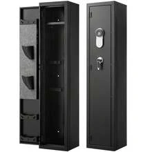 Secure Gun Storage With Biometric Lock, Digital Keypad, Adjustable Racks - A - View 1