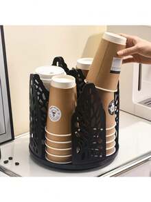 1pc 360 Degree Rotating Cup Holder, Tabletop Storage For Kitchen And Dining Room, Perfect Holiday Gift - Multicolor - View 8