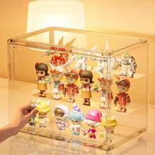 Blind Box Display Rack, Transparent Dust-Proof Action Figure Storage Box, Doll Model Display Cabinet, Jewelry Display Case, Cosmetic Display Shelf - Clear - View 6