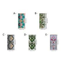 1/5 piezas Película de ventana con patrón geométrico de abanico. Reutilizable, impermeable, adhesivo estático para vidrio, adecuado para decoración de baño, dormitorio, oficina y cocina. - Multicolor - Ver 13