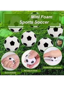 1/3 piezas Mini pelotas deportivas de espuma, pelotas de fútbol apretables para el estrés, pelotas para apretar para el estrés, recuerdo de fiesta de fútbol, juguetes antiestrés, juegos de pelota, pelotas de fútbol apretables para el estrés, excelentes pelotas antiestrés para aliviar la tensión, premios de carnaval - Multicolor - Ver 5
