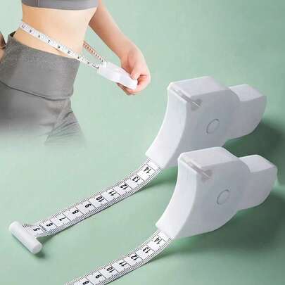 Waist Measurement Tape Retractable Tape Measure With Handle Portable And Accurate Measurement Tool Great For Measuring Chest Waist Hip And Body Size For Men And Women Gym Accessories Back To School School Supplies Gym Equipment