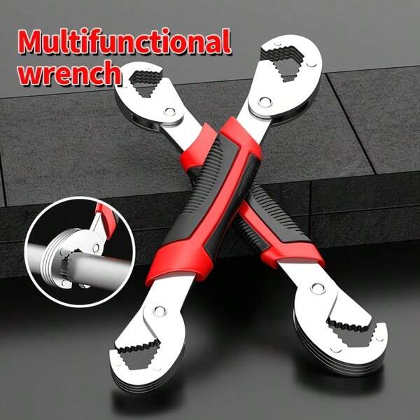 [Llave universal ajustable] Herramienta de llave Llave universal multifuncional Llave ajustable Gran apertura Desmontaje rápido