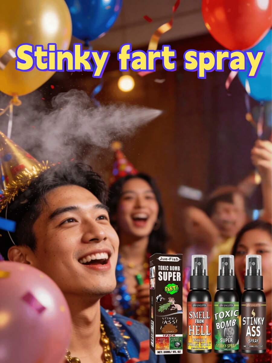 放屁喷雾 - 恶作剧玩具，搞笑臭屁玩笑礼物
