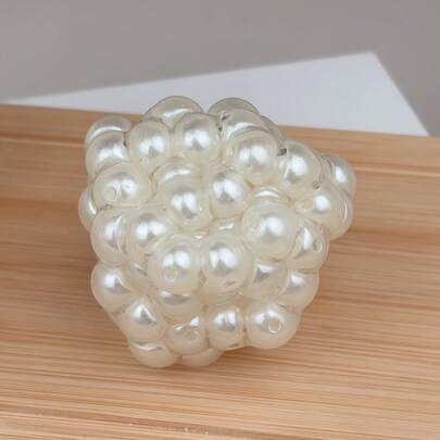 Bola de rebote lento de perlas novedosa, decoración de escritorio portátil con textura de remolino exquisita y alto brillo, regalo de fiesta, cumpleaños o Pascua en caja de regalo pequeña