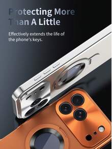 Ốp lưng kim loại từ tính toàn thân tương thích với iPhone 17/16/15/14/13/12 Pro Max, có chức năng chống nhìn trộm màn hình và bảo vệ quyền riêng tư. - Bạc - Xem 6