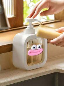 1pc Portable Lotion Dispenser, Compact Soap Liquid Pump Bottle, Compatible With Lotion, Laundry Detergent, Shampoo, Body Wash, Hand Soap, With Press Pump Head - Multicolor - View 5