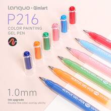 Bộ bút vẽ nhật ký 3D Languo - 216 màu gel acrylic và 48 màu ánh kim, đầu bút mảnh 1.0mm, thích hợp cho vẽ tranh, phác thảo và ghi nhật ký nghệ thuật | Pha màu mượt mà, dung tích mực lớn | Lý tưởng cho nghệ sĩ và người mới bắt đầu, món quà tuyệt vời cho học sinh nam/nữ, quà tặng nhân dịp tựu trường và quà tặng giáo viên. - Bộ - Xem 6