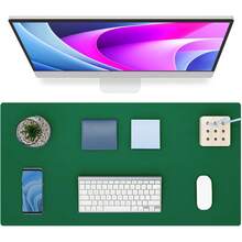 Large Size PU Leather Desk Pad, Office Desk Mat, Anti-Slip Mouse Pad, Waterproof Writing Board, Suitable For Office And Home - A - View 24