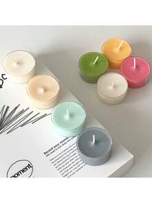 10 pièces Porte-bougie en plastique transparent résistant à la chaleur, convient pour la fabrication de bougies DIY - en forme de cœur et rond - très adapté pour Noël, les amateurs de bougies et la décoration de Noël pour les amateurs de lune DIY. - A - Voir 4