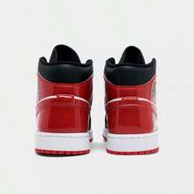 Nike Air Jordan Retro 1 Mid SE Black White Red Casual Shoes Men's HV4091-006 | Comfortable - 黑紅色 - 查看 4