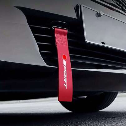 1 dây kéo xe thể thao đa năng, dây trang trí xe đua cá nhân hóa, phù hợp với hầu hết các loại xe, phụ kiện ngoại thất xe hơi.