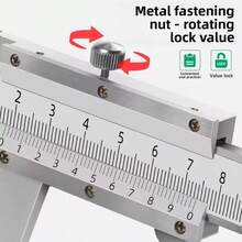 Thước kẹp Vernier bằng thép không gỉ độ chính xác cao 0-150mm, thước đo micromet cầm tay, trượt mượt mà, bền bỉ và dễ sử dụng, thích hợp cho công nghiệp, cơ khí, chế tác trang sức, kỹ thuật chính xác và thủ công mỹ nghệ. - A - Xem 9