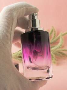 1pc 30ml Gradient Purple Refillable Cylinder Shaped Toner/Perfume Spray Bottle, Empty Cosmetic Container For Travel, Reusable Pump Spray - View 3