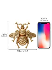 1pc European Style Resin Spread-Wing Bee Shaped Home Decor Wall Art, Portable Installation Wall Decor, Insect Lover's Collection Hanging Ornament, Handmade Photo Frame Insect Decor Accessory, Suitable For Home, Party, Insect Museum Decoration, Photography Props And Gift - Multicolor - View 8