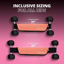 Premium Thrust Belt - Adjustable Exercise Belt Glutes & Squats, Thrust Pad Comfort, Versatile Gym Equipment Home - Weightlifting Belt Support Women XYEJ - Hồng - Xem 7