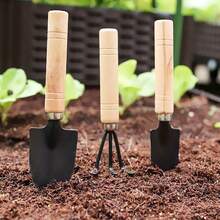3pcs Mini Gardening Tool Set, Including Small Shovel, Small Scraper, Wooden Handle Design Suitable For Succulents, Potted Plants, Balcony, Great Gift For Gardening Enthusiasts And Friends - Gardening Tools - View 7