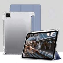 Compatible With IPad 10th Gen Tablet Protective Case, Matte Frosted Backplate With Pencil Slot, Smart Sleep/Wake, Tri-Fold Tablet Protective Case, Full-Body Drop Protection, A16 Case, Compatible With IPad 11th Gen Tablet Protective Case, Compatible With Pad 2 2025 (11-Inch)/ Pad Se 2023 (11-Inch) Protective Case, 2026 Matepad 11.5S/2025 Matepad 11.5 Case, Compatible With Ipad/Matepad/Honor/ Tab/ - Purple - View 2