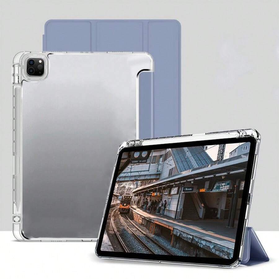 Compatible With IPad 10th Gen Tablet Protective Case, Matte Frosted Backplate With Pencil Slot, Smart Sleep/Wake, Tri-Fold Tablet Protective Case, Full-Body Drop Protection, A16 Case, Compatible With IPad 11th Gen Tablet Protective Case, Compatible With Pad 2 2025 (11-Inch)/ Pad Se 2023 (11-Inch) Protective Case, 2026 Matepad 11.5S/2025 Matepad 11.5 Case, Compatible With Ipad/Matepad/Honor/ Tab/