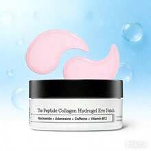 Pink Peptides Collagen Hydrogel Eye Patch, 60 Under Eye Patches For Puffy Eyes And Dark Circles, Korean Skin Care, Moisturizing And Soothing, Suitable For Daily Use, Women, And Gift H813 - Pink and White - View 1