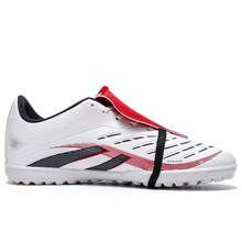 男士足球鞋，男女通用训练足球鞋，轻便专业运动足球鞋，系带足球鞋 - 白色 - 查看 2