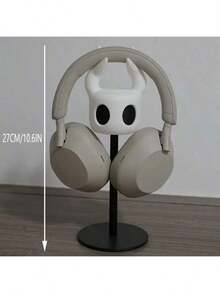 空洞骑士人体工学耳机支架，游戏机支架，多功能3D装饰支架，适用于游戏和办公 - 铝合金桌面收纳底座，节省空间设计，耐用耳机整理架 - 彩色 - 查看 11