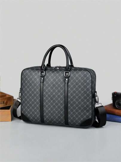 حقيبة رجالية من سارووكسي للملفات والمكاتب، حقيبة كمبيوتر محمول سعة كبيرة، حقيبة تنقل للأعمال، جلد PU بتصميم بسيط، هدية للرجال