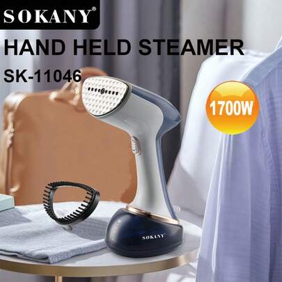 SOKANY11046 Multi-Functional Household Steam Brush, 1700W High Power, Fast Heating, 360ml Large Capacity. With LED Indicator Light. Can Easily Iron Collars And Buttons. Suitable For Home Use, Designed As A Household Assistant For Business Professionals