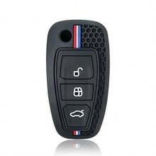 New Style Silicone Car Remote Key Fob Cover Case For Ranger C-Max S-Max Focus MK3 Galaxy Mondeo Transit Tourneo Custom - black - View 7
