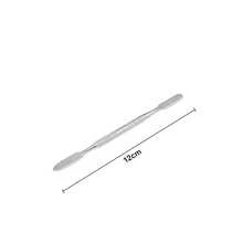 Two-Piece Stainless Steel Nail Polish Palette Set, Makeup Palette, Easy-To-Clean Makeup Palette, Cosmetic Pigment Mixing Tools - Silver - View 10