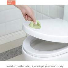 Puxadores sem furos para portas, gavetas e janelas, puxadores adesivos de empurrar e puxar, puxadores de guarda-roupa com cola forte, puxadores de empurrar e puxar para portas de correr, acessórios para banheiro, design de tampa de fácil abertura, adequados para banheiros residenciais e públicos. - Multicolorido - Ver 8