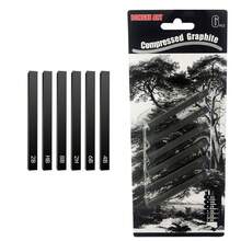 9pcs Sketch Drawing Charcoal Pencil Paper Eraser Set, Mixed Charcoal Sticks For DIY Painting, Sketching, Doodling - 9-piece Charcoal Drawing Set - View 4
