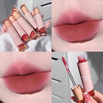 Brillo de labios mate con tono de té, lápiz labial de alta pigmentación y larga duración de fácil aplicación para uso diario TOOT DODO