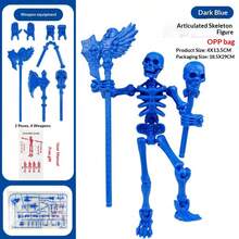Creative DIY 3D Skeleton Model Assembly Toy - Multi-Joint Movable Skeleton Doll - Figurine Decoration Gag Toy - Halloween Gift - Multicolor - View 20